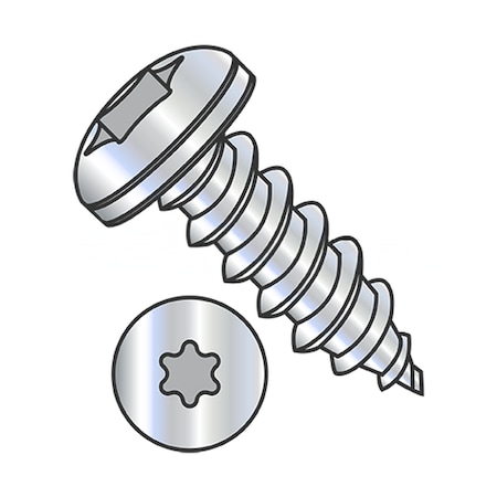 Usa Industrials Self-Drilling Screw, #10-16 x 1/2", Zinc Plated Steel Pan Head Torx Drive BULK-SCRW-14951